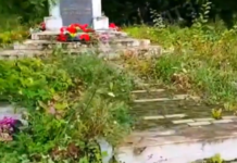 Памятник зарастает, пока чиновники говорят о памяти