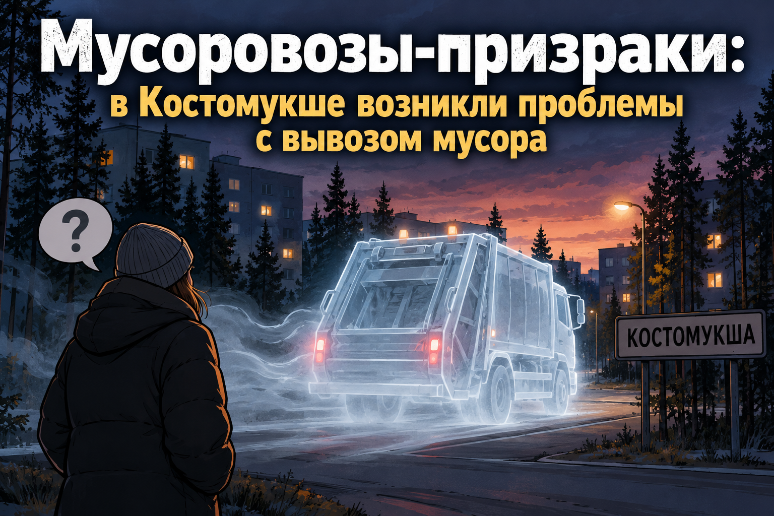 Мусоровозы-призраки: в Костомукше возникли проблемы с вывозом мусора